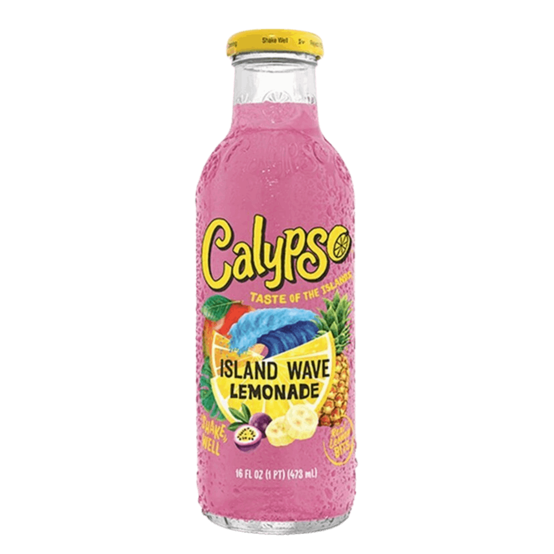 Calypso - Island Wave Lemonade - Glasflasche - 473 ml - inkl. Pfand