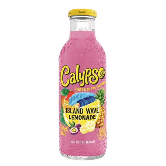 Calypso - Island Wave Lemonade - Glasflasche - 473 ml - inkl. Pfand