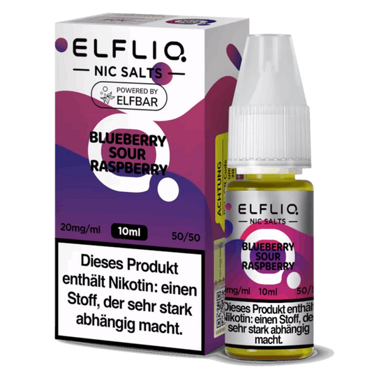 ELFLIQ - BLUEBERRY SOUR RASPBERRY - NIKOTINSALZ LIQUID