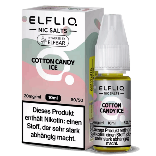 ELFLIQ - COTTON CANDY ICE - NIKOTINSALZ LIQUID