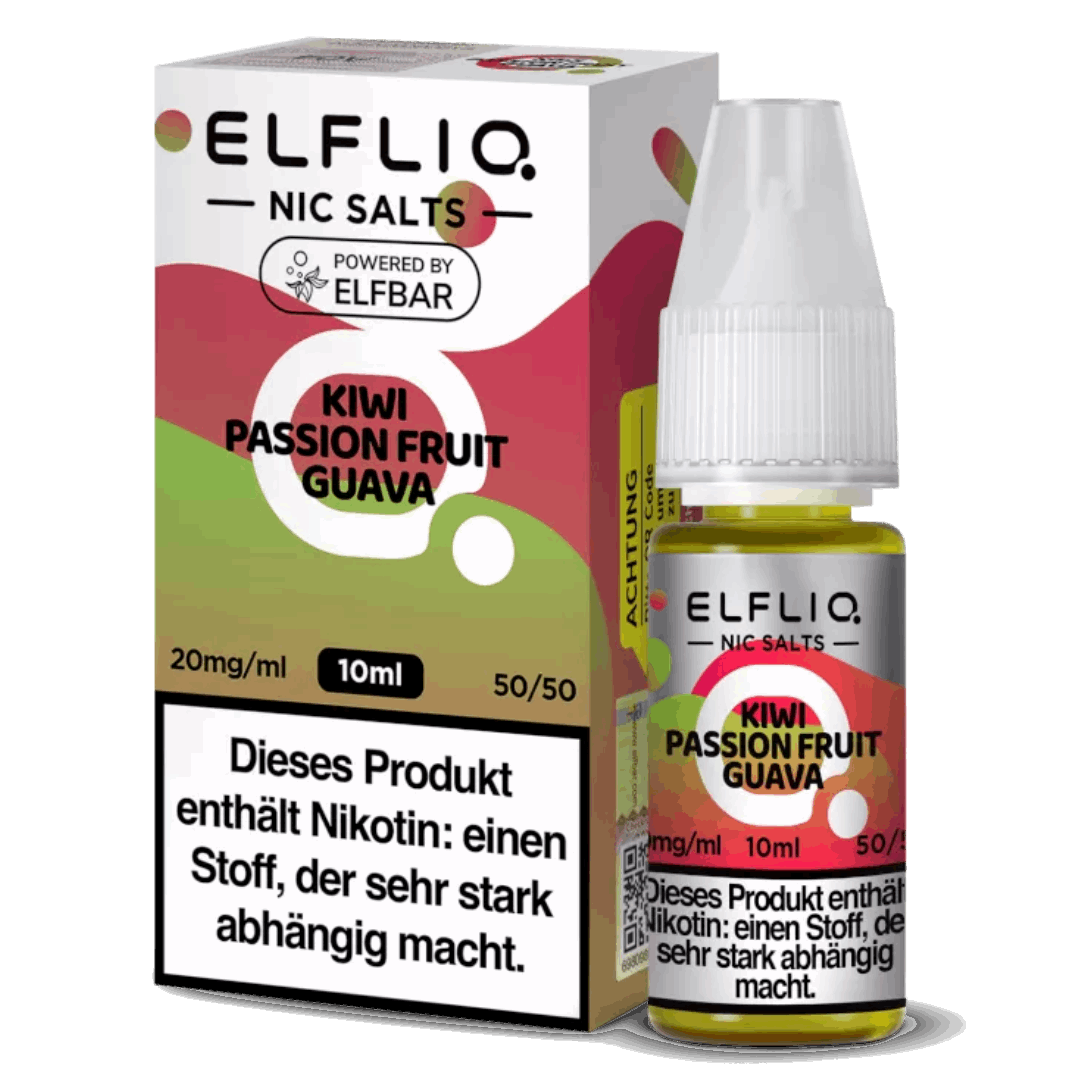 ELFLIQ - KIWI PASSION FRUIT GUAVA - NIKOTINSALZ LIQUID