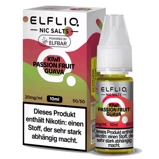 ELFLIQ - KIWI PASSION FRUIT GUAVA - NIKOTINSALZ LIQUID